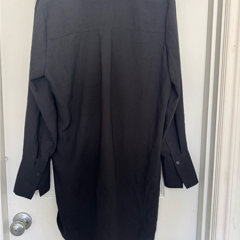 Nordstrom Black V-Neck Blouse - Picture 3 of 5